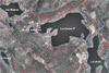 Carte du secteur des lacs Br&ucirc;l&eacute;, Goulet et Magnan &agrave; Saint-Mathieu